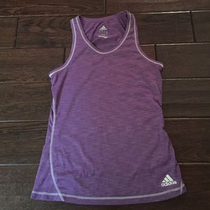 purple Adidas climalite tank