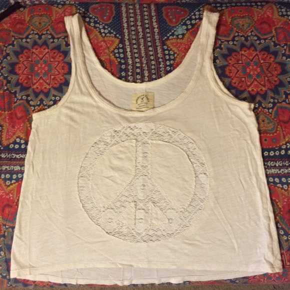 Peace Sign Crop Top