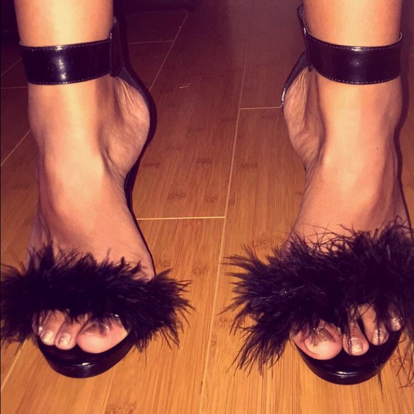 Faux Fur  Heels