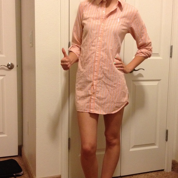 Ralph Lauren nighty in Orange and blue