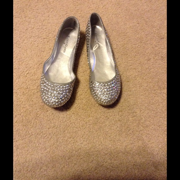 Silver bling shoes