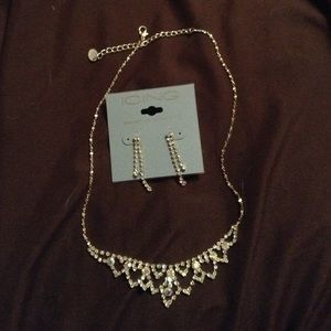 Icing earrings and matching necklace