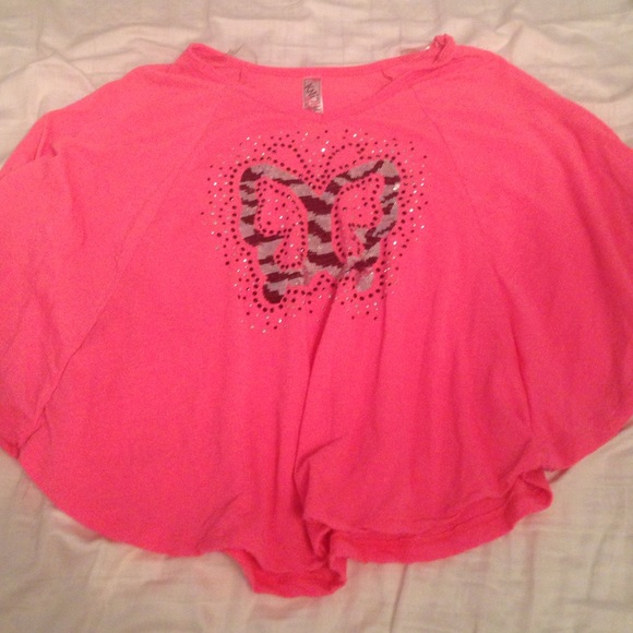 pink butterfly shirt