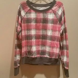 NWOT Plaid pullover