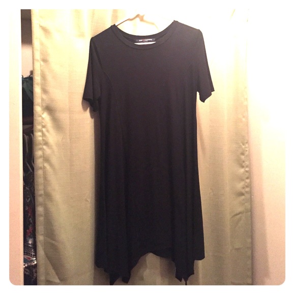 Black tshirt dress, One Clothing Brand