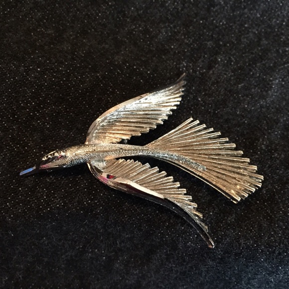 Silver Bird Pin - Picture 8 of 8
