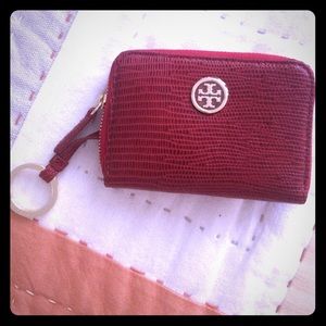 Tory Burch Lizard Zip Coin Case