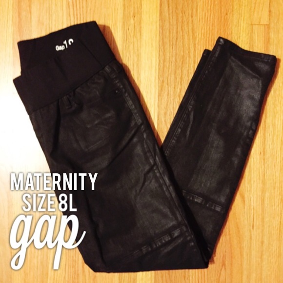 Maternity Coated Black Gap Skinny Jeans