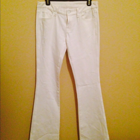 7 for all mankind white jeans