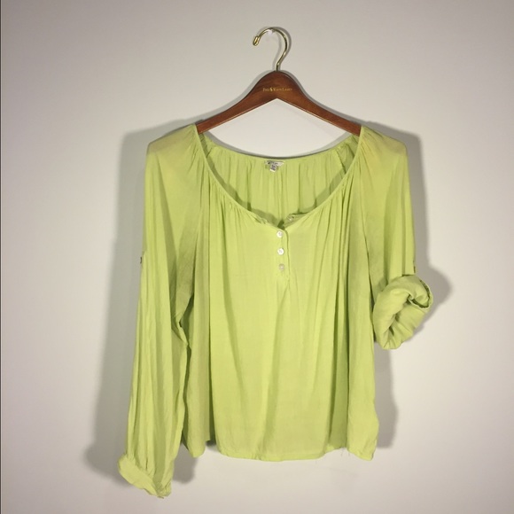 A loose and breezy top with roll up sleeves