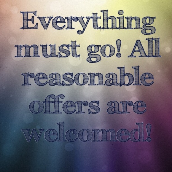 Everything must be sold or traded!