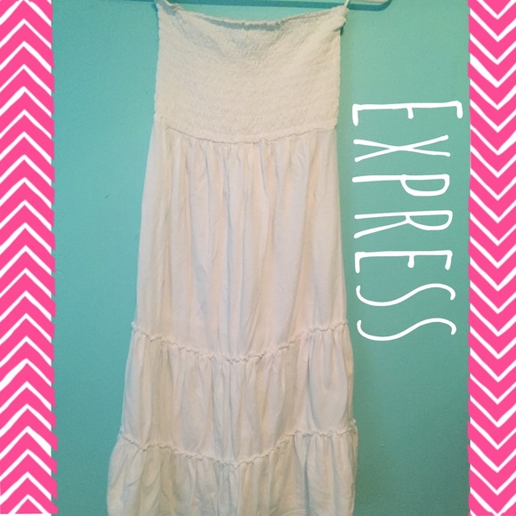 White strapless dress!