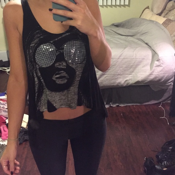 Draped baggy tank