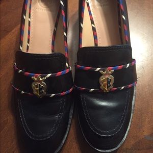 Tory burch heeled loafers size 8.5 like new