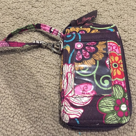 Vera Bradley retired print carry all wristlet