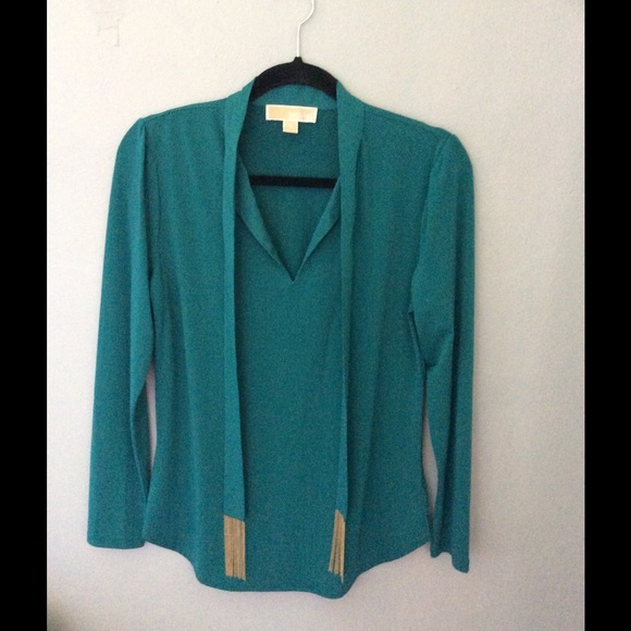 Michael Kors Teal Blouse