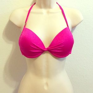 Victoria's  Secret hot pink bikini top! Push-up.