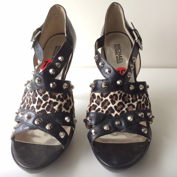 MICHAEL Michael Kors Shoes - MICHAEL Michael Kors Stud Heel w/Leopard Calf Hair MICHAEL Michael Kors Shoes - MICHAEL Michael Kors Stud Heel w/Leopard Calf Hair