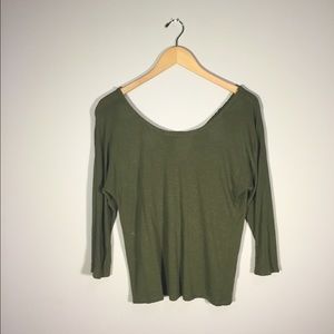 Green American Eagle top.