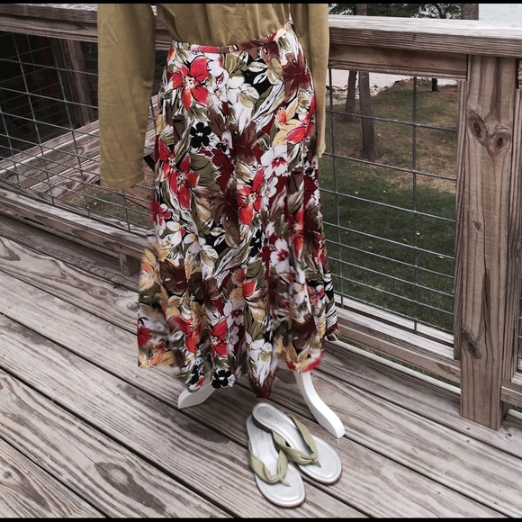 Talbots pure silk skirt