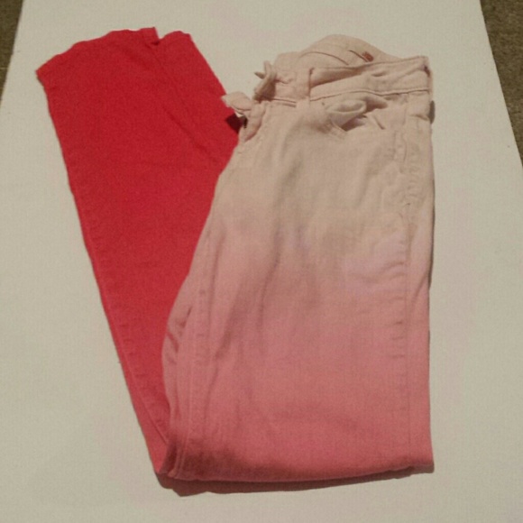 Ombre Pink Skinny Jeans - Picture 1 of 1