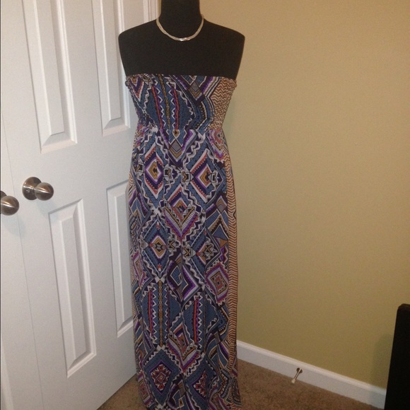 Aztec style maxi dress