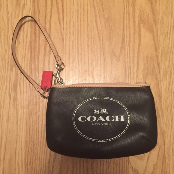 Black Coach Wristlet