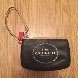 Black Coach Wristlet