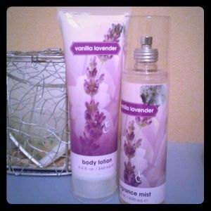 Vanilla lavender perfume and lotion