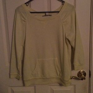 Light lime 3/4 sleeve sweatshirt
