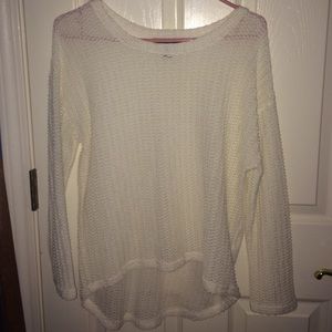 White long sleeve sweater