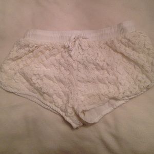 White Lace PacSun shorts