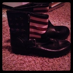 Vintage American Flag Boots