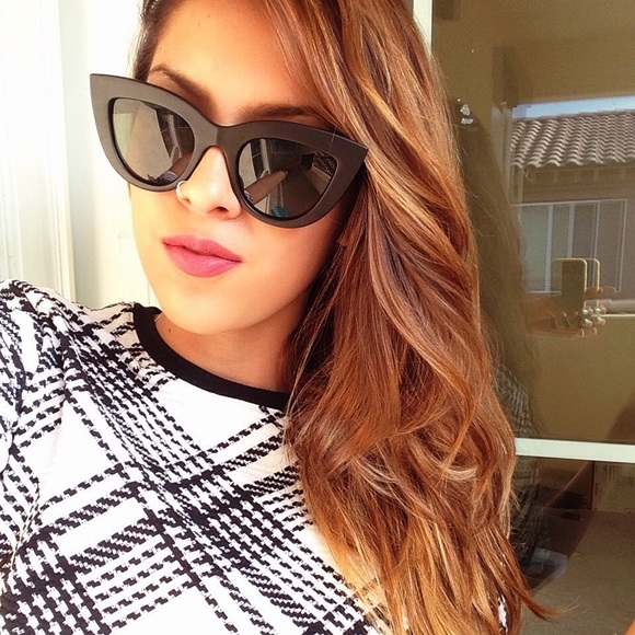 *RESERVED* Matte black cat eye sunglasses