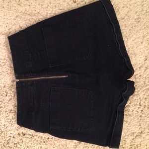 American Apparel high waisted navy shorts