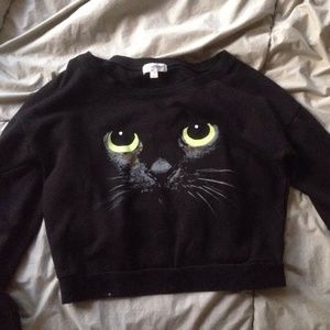 black cat long sleeve shirt
