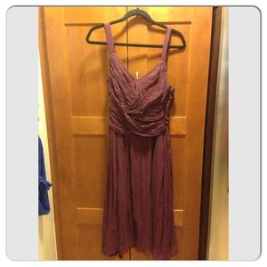 Stunning burgundy silk dress