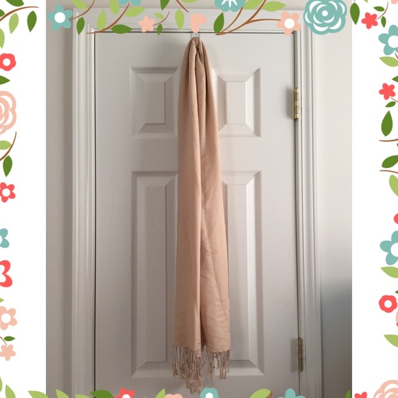 ❌SOLD❌🎉HP 8/7/15 🎉 Nude Colored Pashmina Scarf - Picture 2 of 3