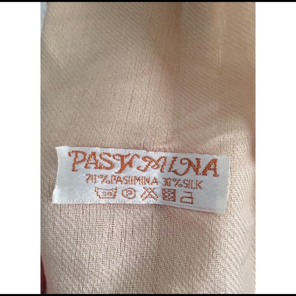 ❌SOLD❌🎉HP 8/7/15 🎉 Nude Colored Pashmina Scarf - Picture 3 of 3