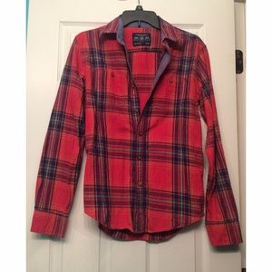 American Eagle plaid long sleeve