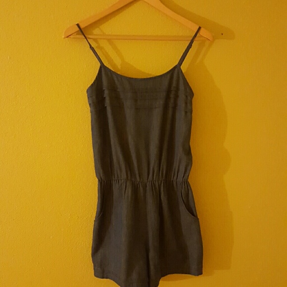 Denim romper