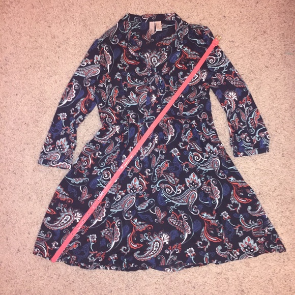 Vintagey paisley dress WITH belt