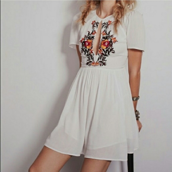 ISO Free People White Garden Blooms Dress