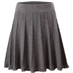 CABi grey sweater skirt