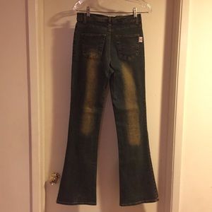 Retro Denim Beaded Jeans main image 1