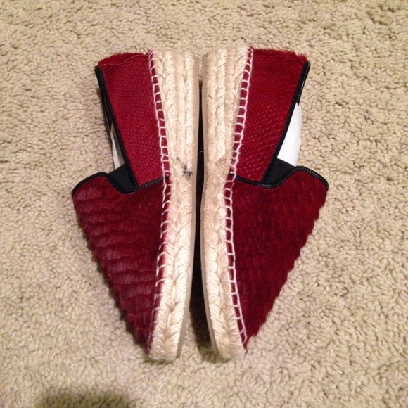 Zara Snake Embossed Calf Hair Espadrilles - Picture 4 of 4