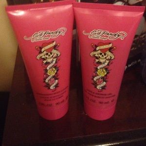 Ed hardy lotion and shower gel