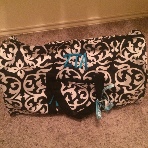BRAND NEW NEVER USED zeta tau alpha duffel bag