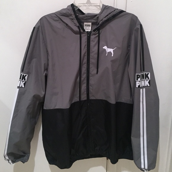 gray pink jacket