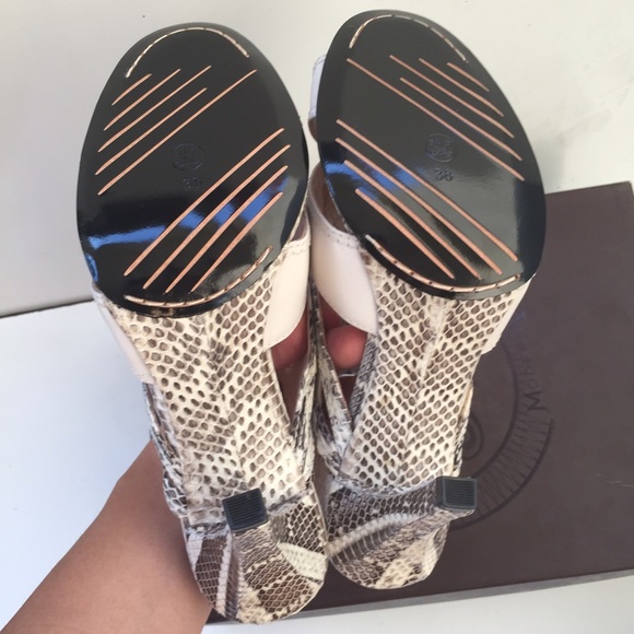 Modern Vintage Taryn Python heels sz 8.5 new - Picture 3 of 4
